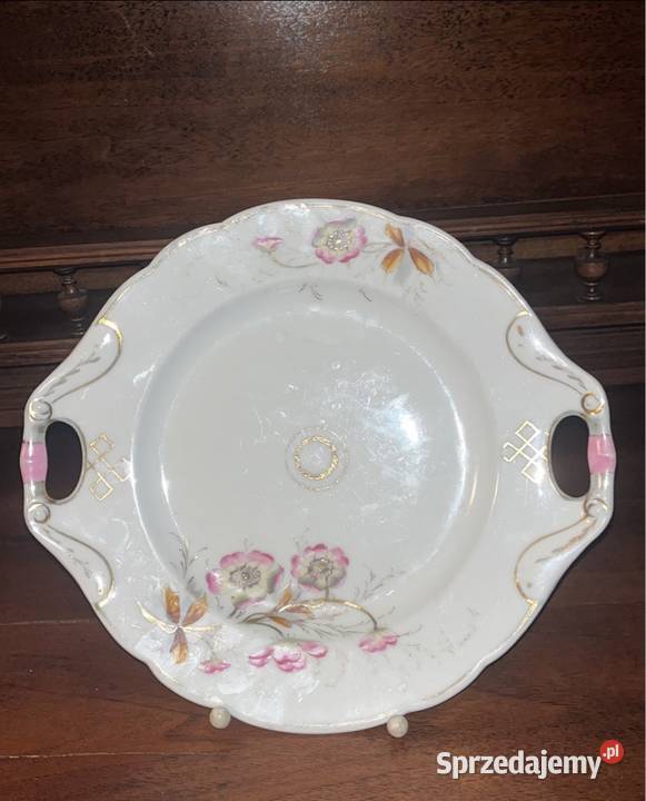 Patera secesyjna Biała porcelana Bez sygnatury pomorskie Gdańsk