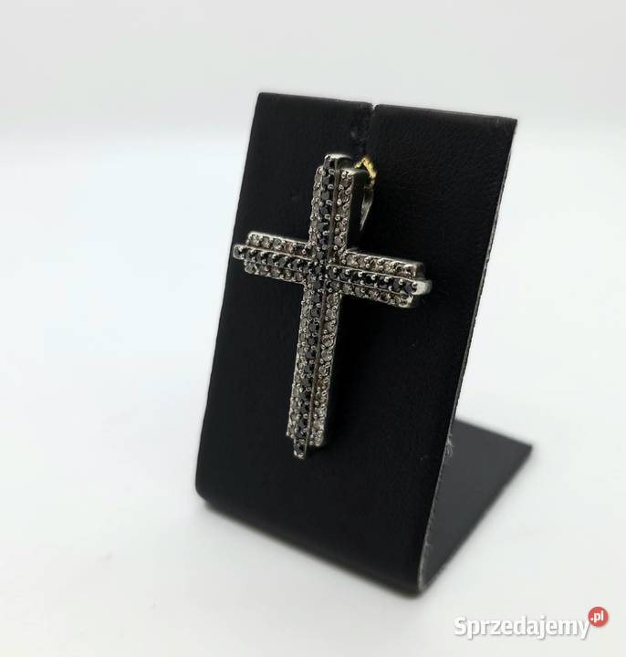 Srebrna zawieszka próby 925 416g krzyżyk Elbląg