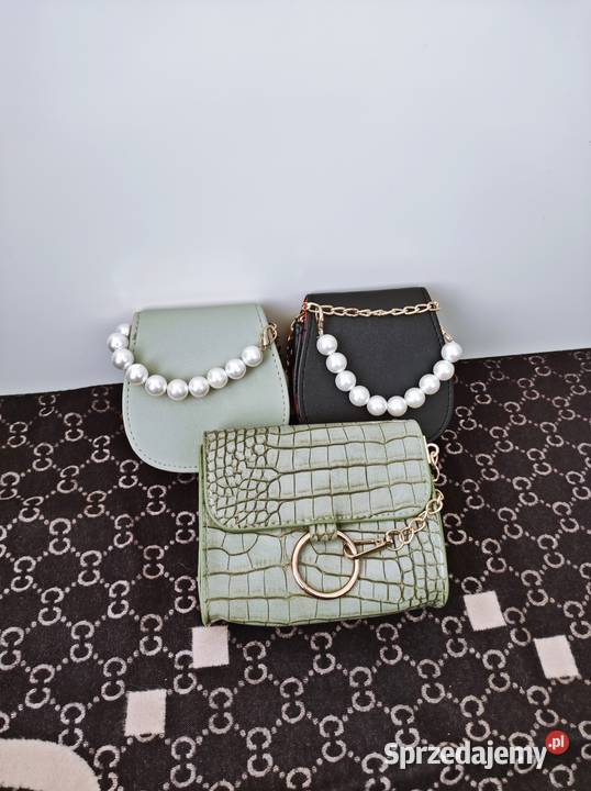 PROMOCJALATOPiękne mini torebkiKhaki i czarny mazowieckie Warszawa sprzedam