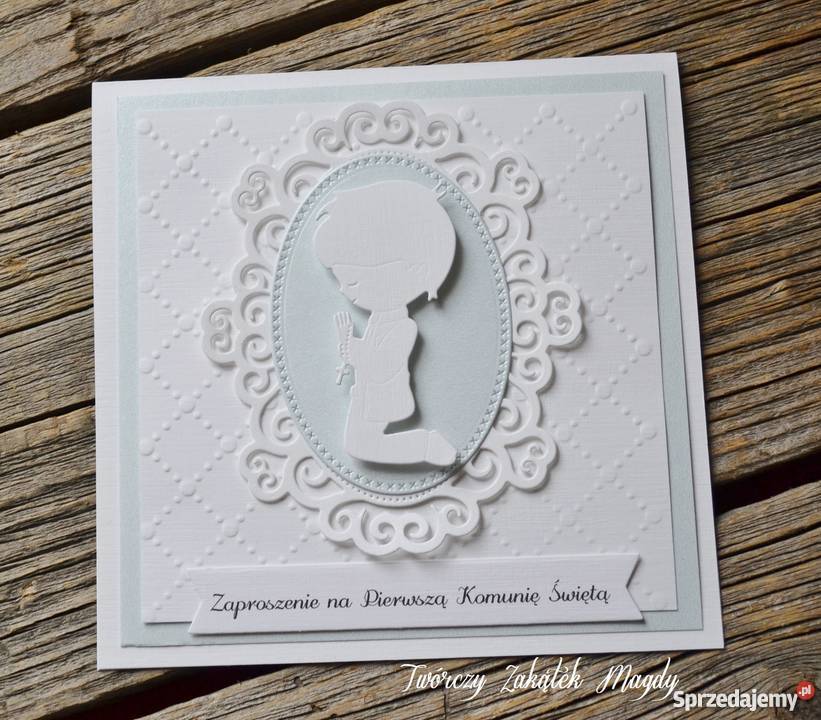 Zaproszenia na Pierwszą Komunię Święta dużo Rękodzieło pomorskie Słupsk