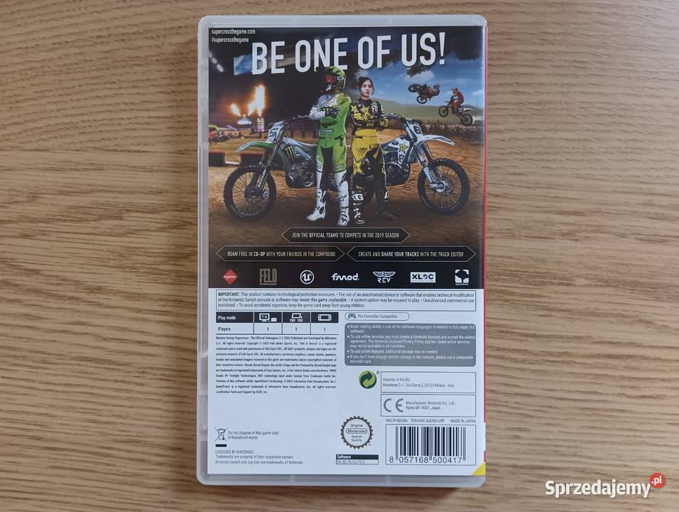 Monster Energy Supercross The Official Videogame sprzedam