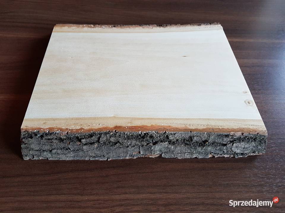 Deska lipowa z korą 25x125x25 rzeźba ikony łódzkie Łódź