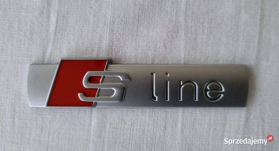 Logo S Line Audi aluminiowe Nowe emblemat grill śląskie Gliwice sprzedam