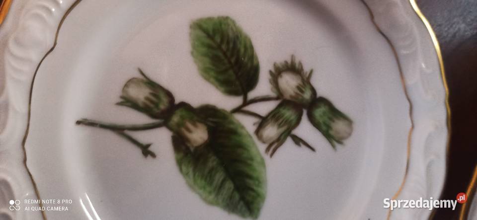 Talerzyk deserowy ręcznie malowane owoce Gdańsk