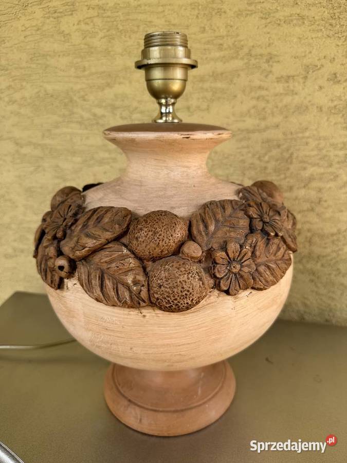 Lampka stołowa stylowa nocna lampa bez klosza Garwolin sprzedam