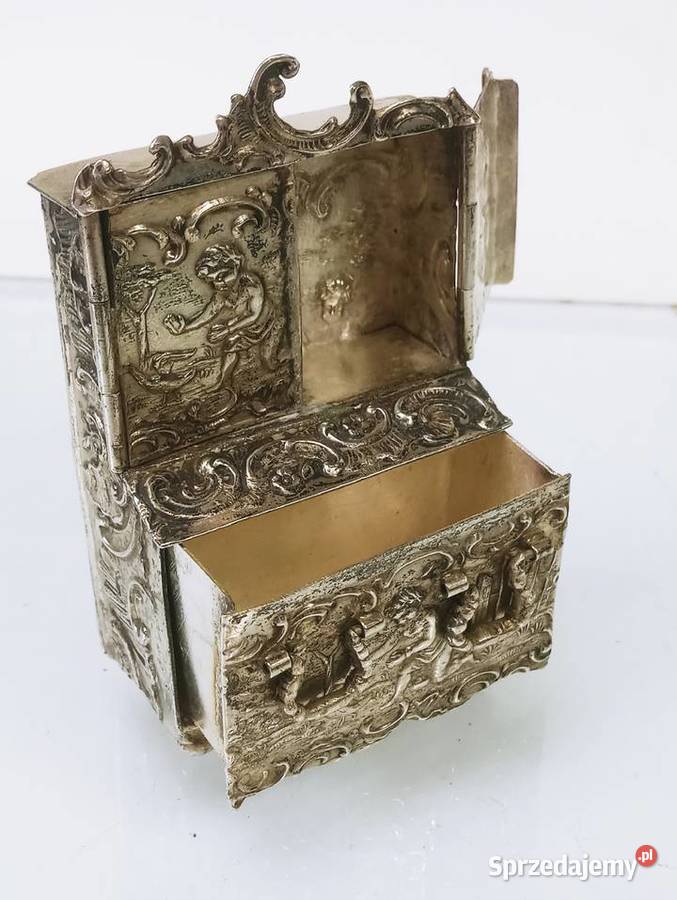 Hanau Kredens Srebro pr 800 Miniatura Komoda