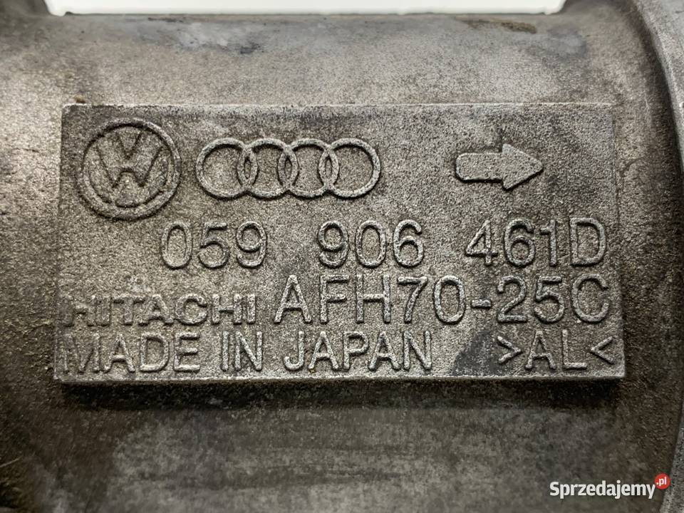 PRZEPŁYWOMIERZ AUDI A6 C5 059906461D 25 180 9705 Części samochodowe