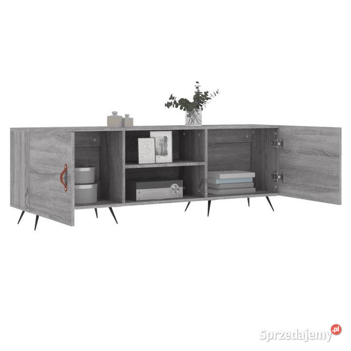 Szafka pod telewizor szary dąb sonoma 150x30x50