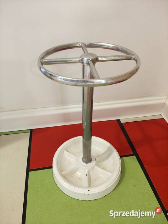 Stojak na parasole art dco żeliwo lata 60 Kalisz