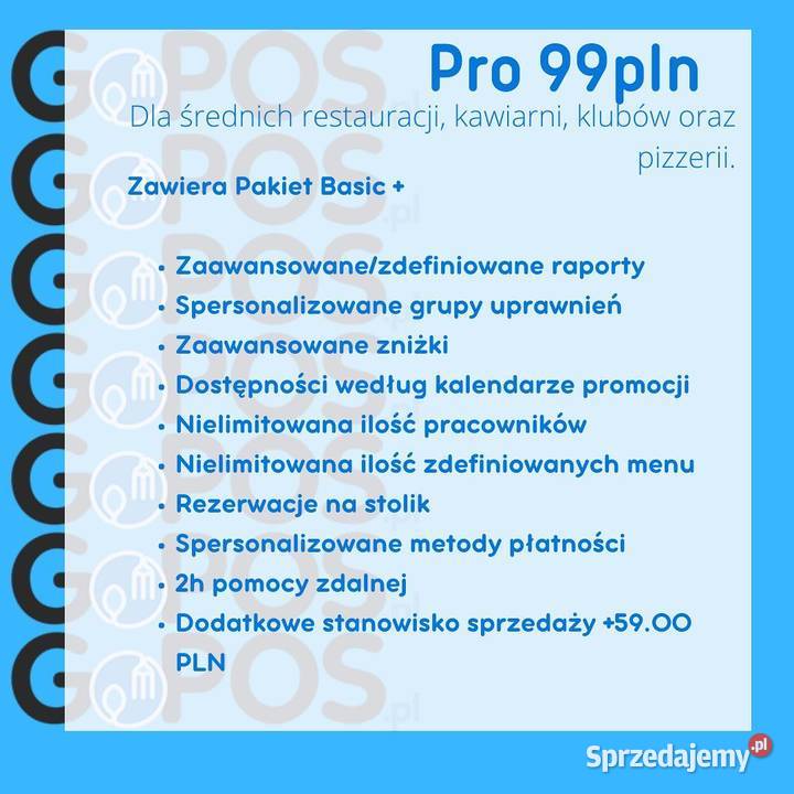 ZESTAW GOPOS SYSTEM DO GASTRONOMII sprzedam