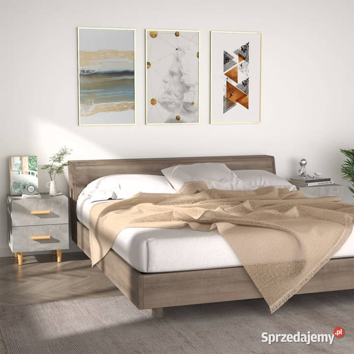 Szafki nocne 2 szarość betonu 40x35x475 WM811979 Warszawa