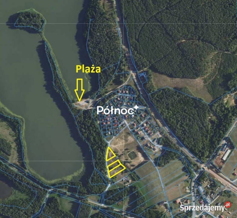 Działka budowlana MAZURY Woszczele JEZIOROREM warmińsko-mazurskie