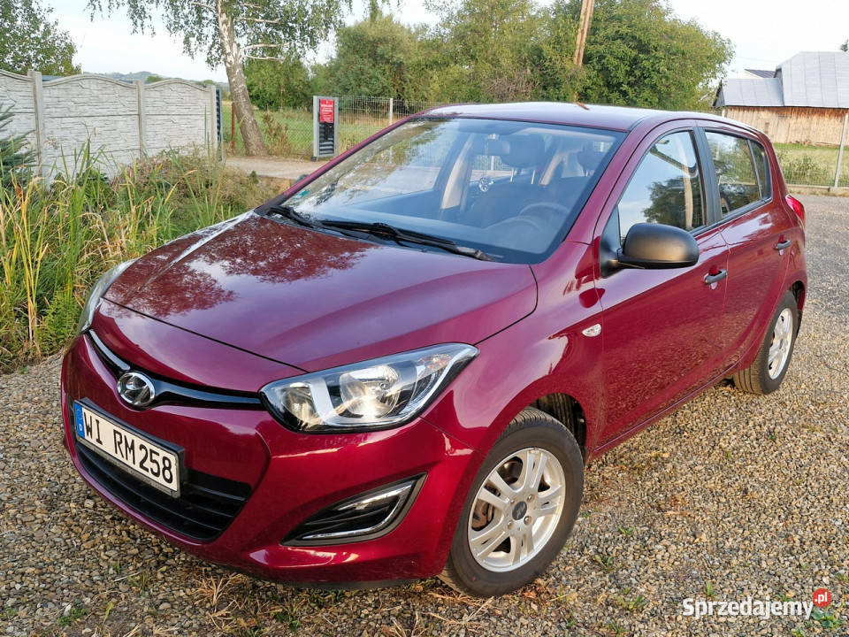 Hyundai i20 12 94150 piękny bordowy z Niemiec podkarpackie Rymanów