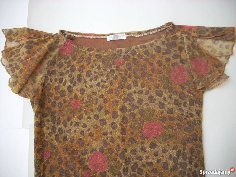 Złotawa Panterka Bluzka Elegancka 38 40 brązowy/beżowy małopolskie Nowy Sącz