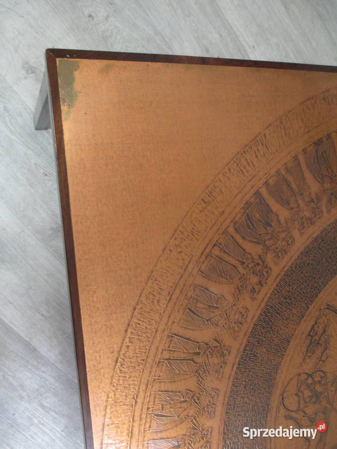 Stół kawowy miedziany lata 70 Meble Lublin