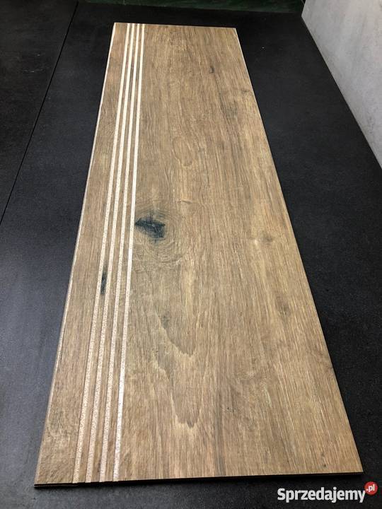 Płytki na schody drewnopodobne 100x30 schody Łask
