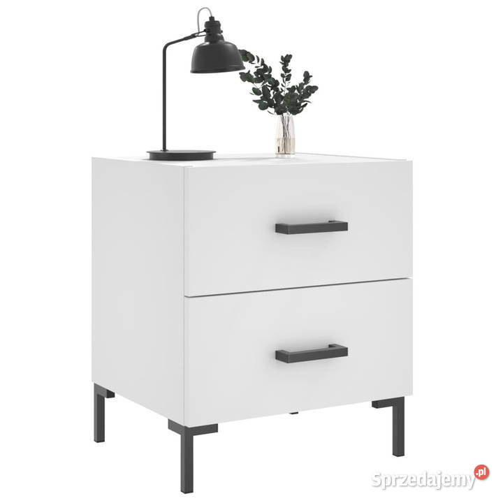 Szafki nocne 2 białe 40x35x475 WM827309 mazowieckie Warszawa