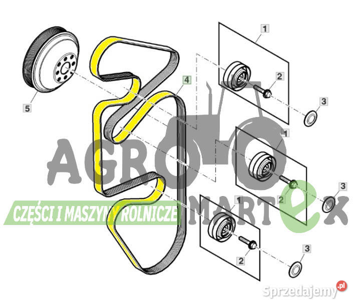 L213478 PASEK 8PK3250 JD Wichrów