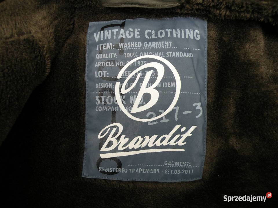 Parka BW Moleskin OLIV Brandit Large Wrocław