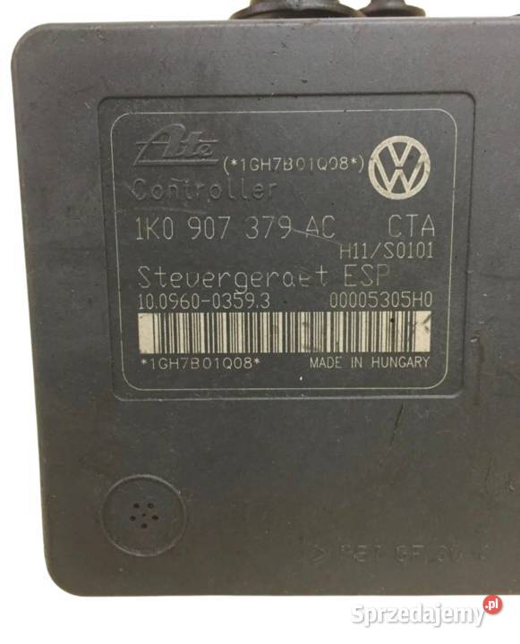 STEROWNIK POMPA ABS LEON II ALTEA AUDI A3 GOLF V