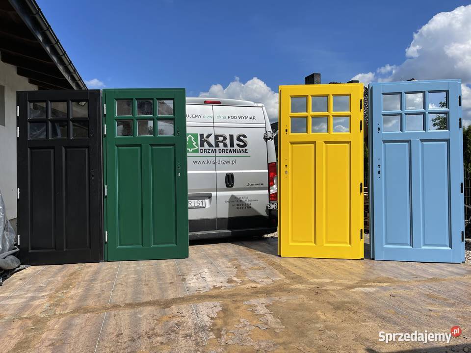 Drzwi zewnętrzne drewniane RĘKI5024 Angielskie kujawsko-pomorskie Grzybno