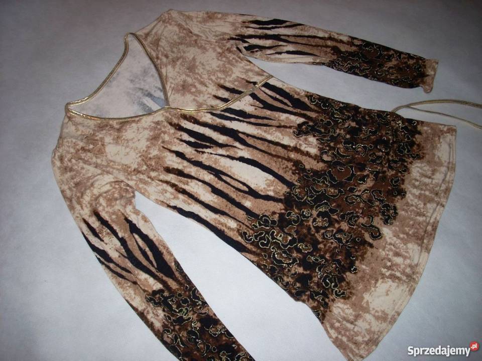 TUnika Bluzka ze Złotą Lamówką J NOwa 36 38 Nowy Sącz