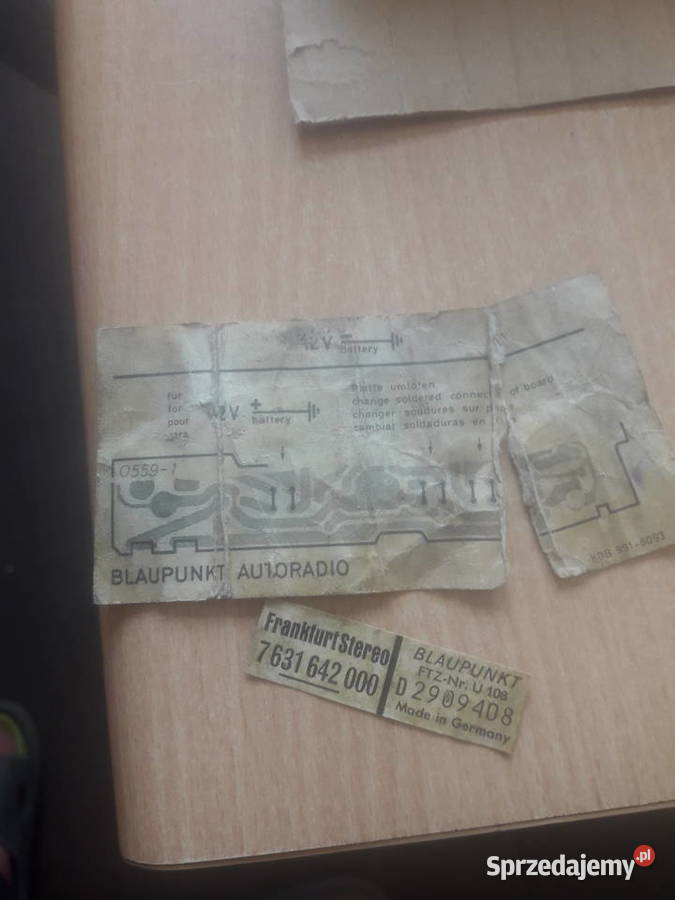 Retro radio samochodowe Blaupunkt U108