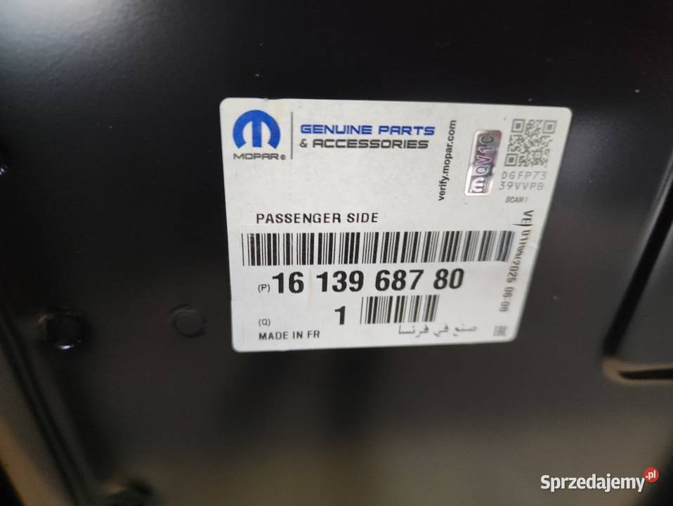 Słupek Ćwiartka Prawy Przód Toyota Proace 2016 Pleszew