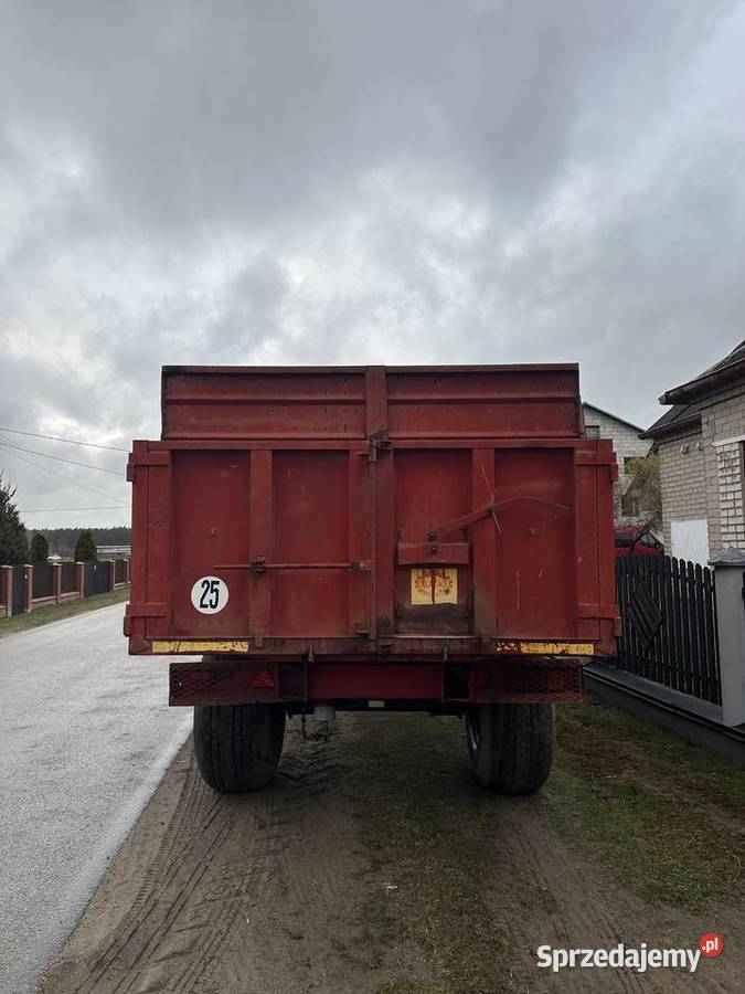 Przyczepa skorupowa DELAPLACE 11 ton nieuszkodzony Przyczepy rolnicze Łyse