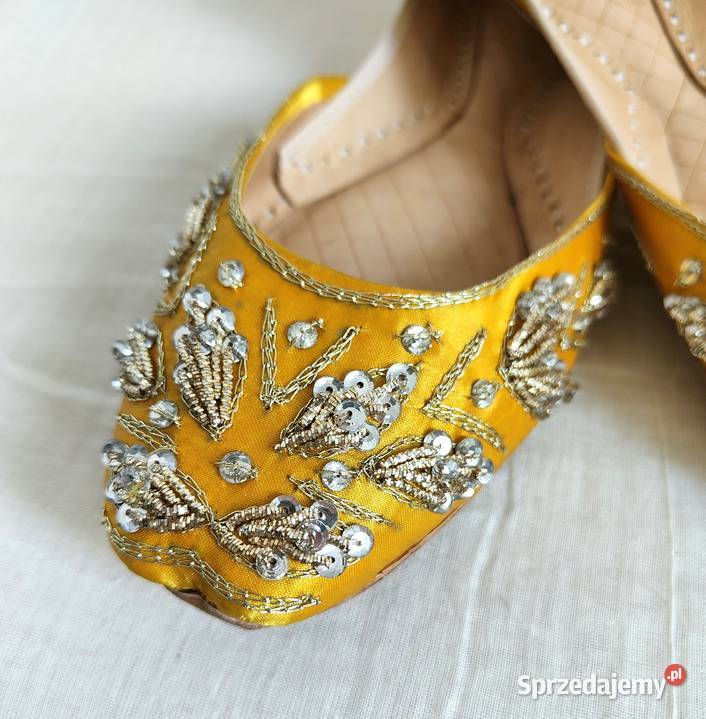Indyjskie buty baleriny khussa 38 zdobione Balerinki zachodniopomorskie Szczecin