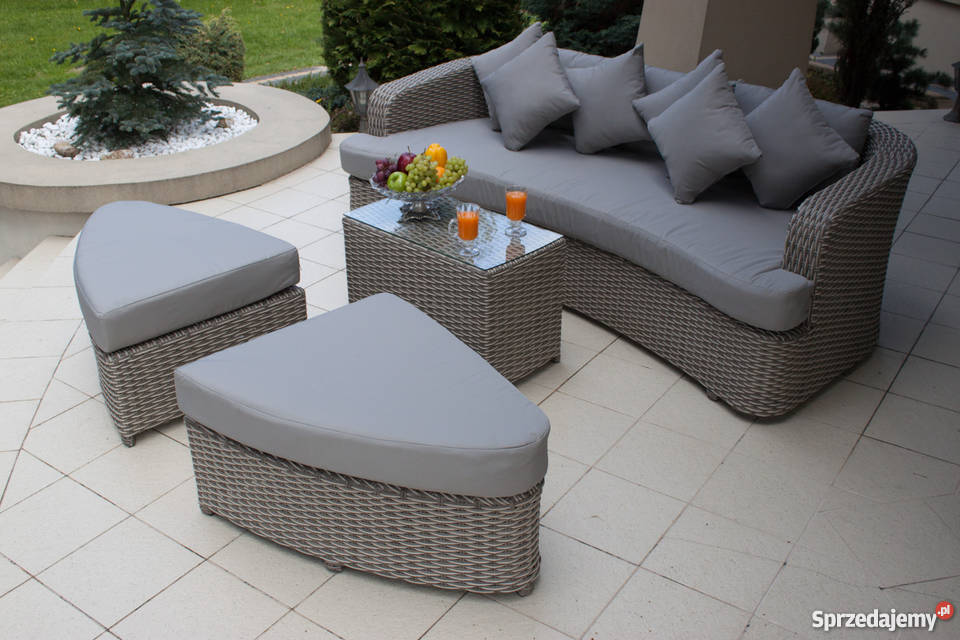 Zestaw ogrodowy meble technorattan Sofa Alessia Łaskarzew
