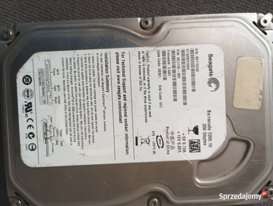 Dyski HDD Seagate barracuda inne dolnośląskie sprzedam