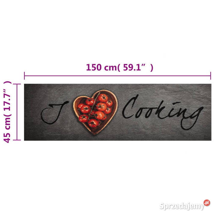 Dywanik kuchenny z napisem Cooking 45x150 Warszawa