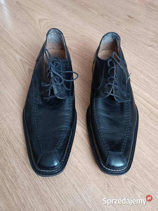 Skórzane buty męskie na skórze firmy Szczyrk