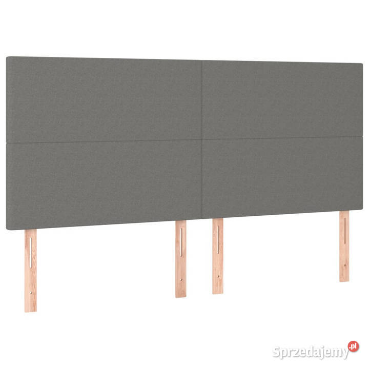 Zagłówek do łóżka z LED ciemnoszary 160x5x118128