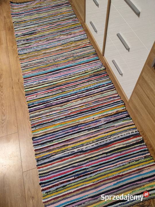 Nowy multikolorowy dywanik szmaciak 242x74 Dywaniki Suwałki