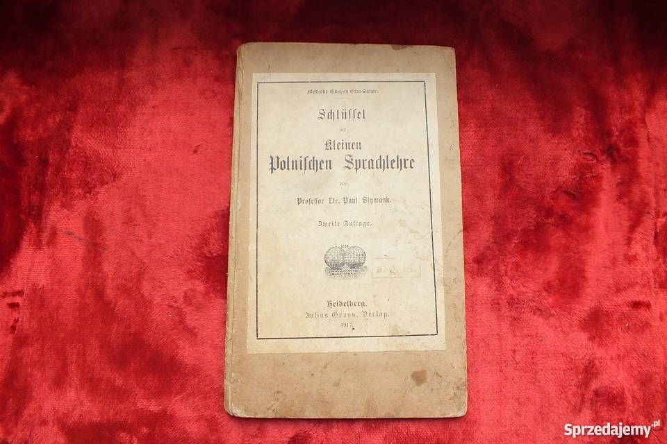 Stara niemiecka książka wydana w 1917 roku Żary