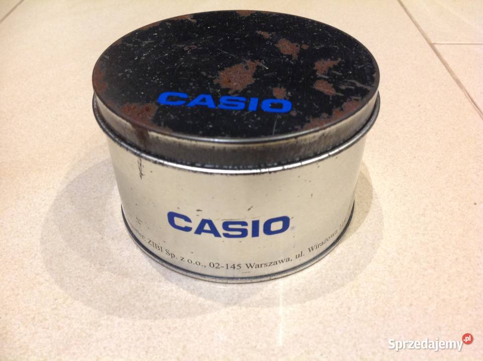 Stare Pudełko Metalowe CASIO Sygnowane Nowa Sól sprzedam