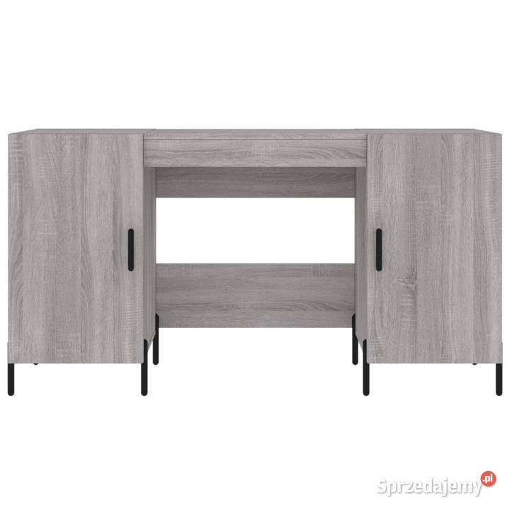 Biurko szary dąb sonoma 140x50x75 materiał Warszawa sprzedam