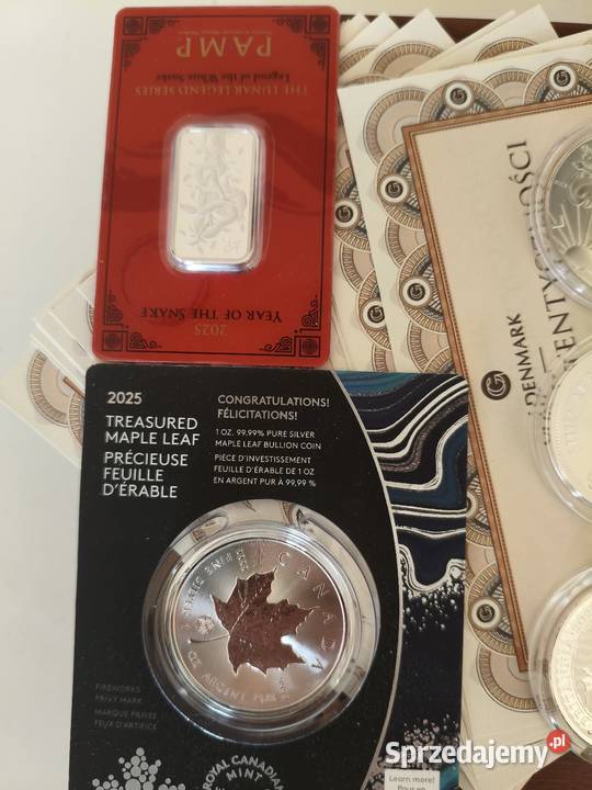Monety srebrne wyprzedaż kolekcji