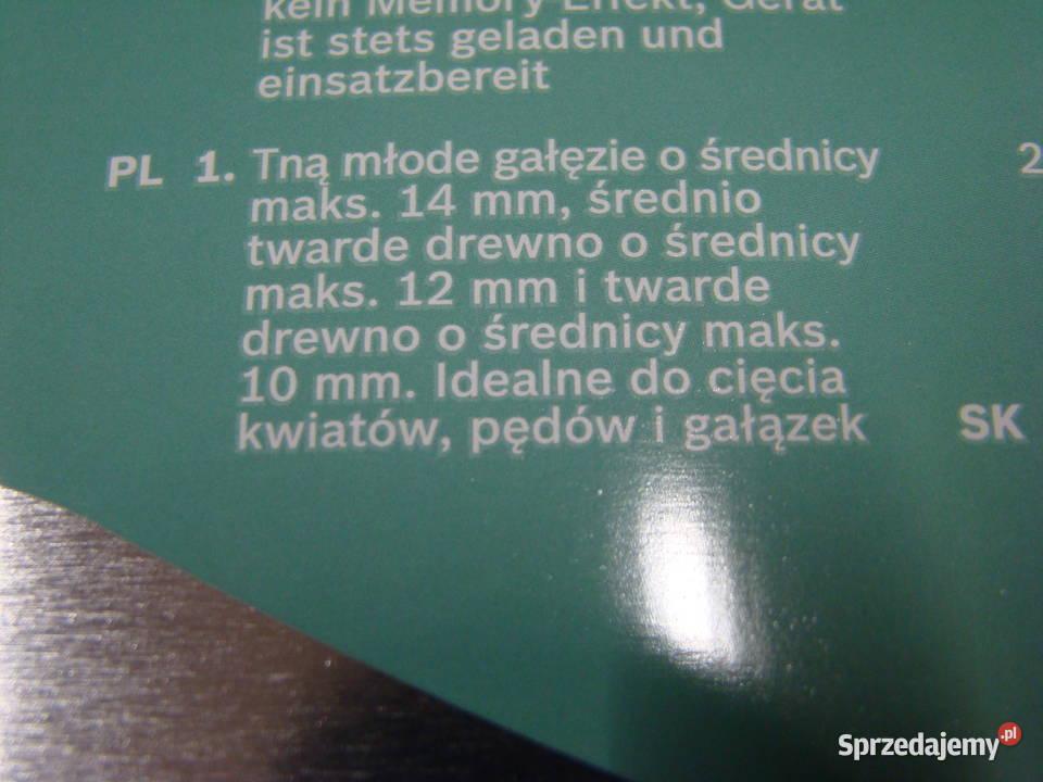 Nożyce ogrodowe aku BOSCH CISO 36 LI CORDLESS Bielsko-Biała