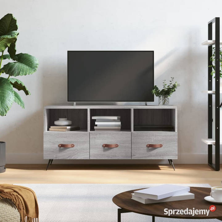 Szafka pod telewizor szary dąb sonoma 102x36x50 Warszawa
