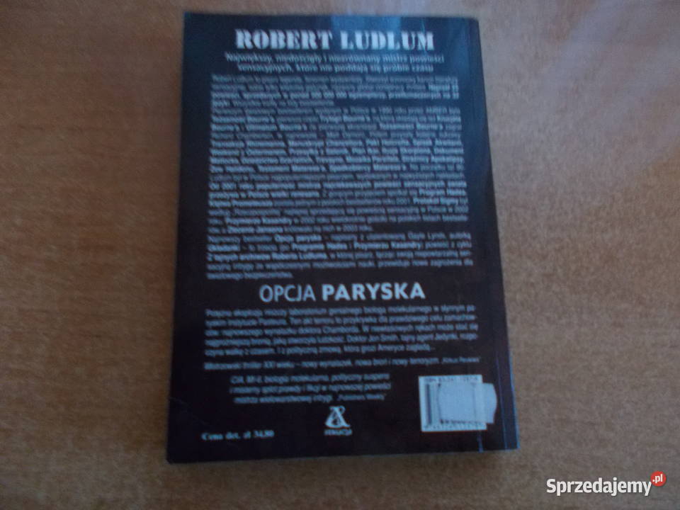 Robert Ludlum paryska opolskie Głubczyce sprzedam