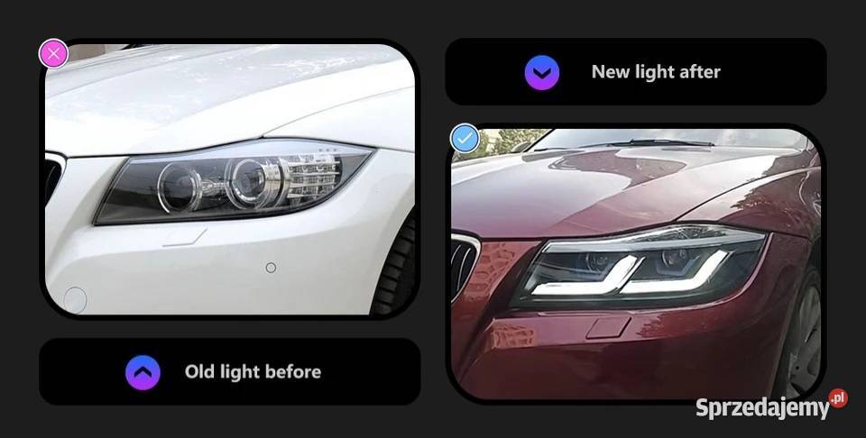 NOWE lampy przednie lampa przód BMW seria 3 E90 Bełchatów sprzedam