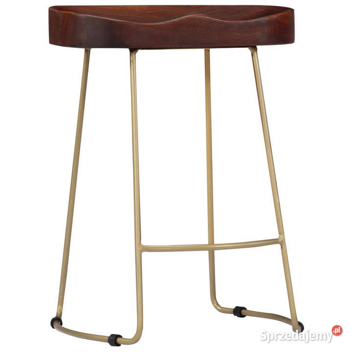 Stołki barowe Gavin 2 lite drewno mango WM247833