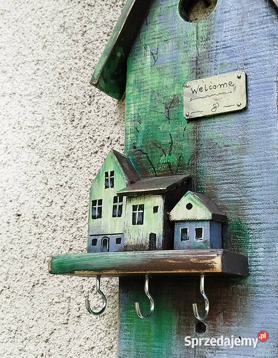 Drewniany wieszaczek na klucze Leśny Zakątek Solec Kujawski