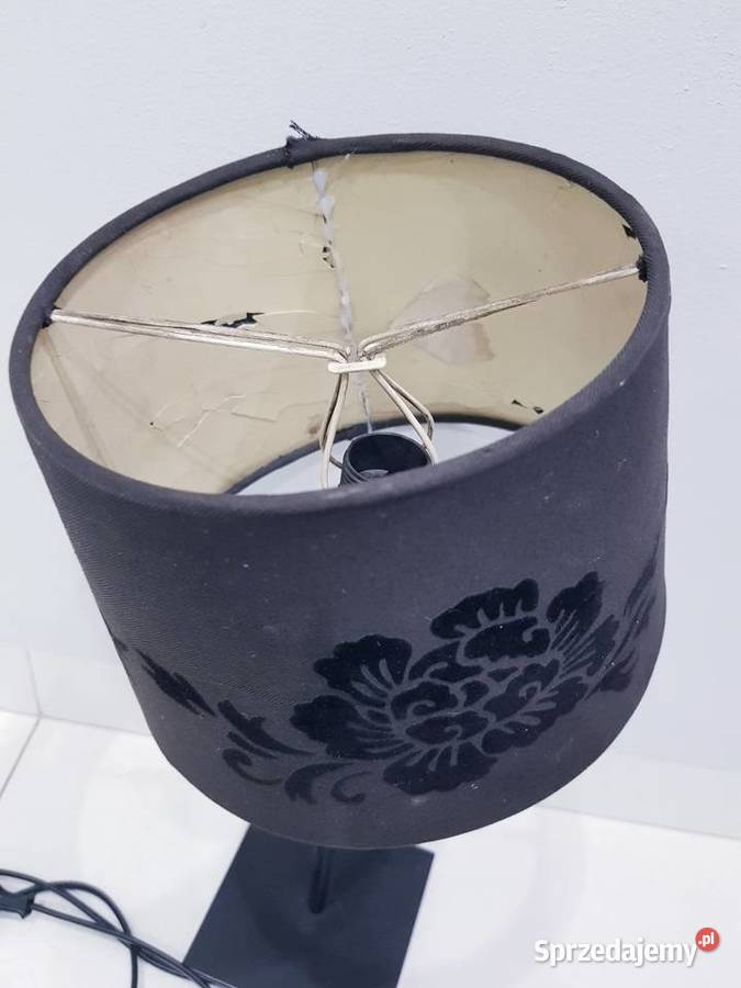 Stara dekoracyjna lampa z abażurowym defektem Dąbrowa Górnicza