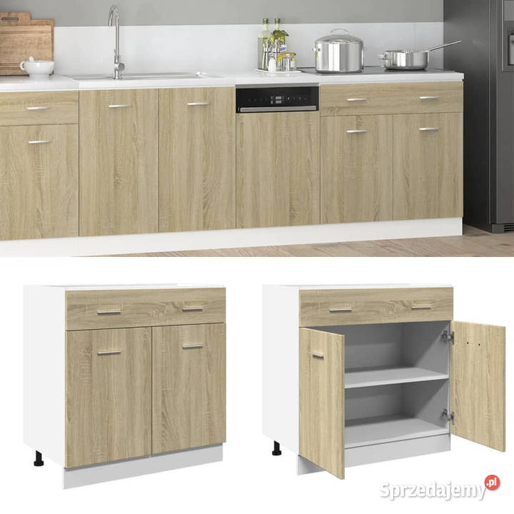 Szafka z szufladą dąb sonoma 80x46x815 płyta Warszawa sprzedam