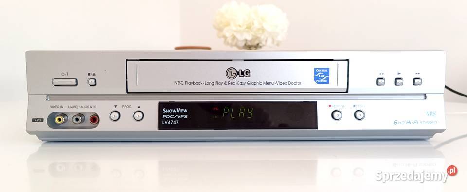 LG LV4747 6 głowicowy magnetowid VHS 6 HD HIFI Leszno