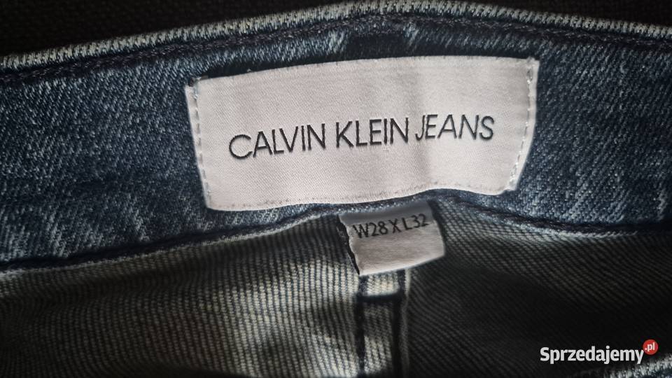 Jeansy Calvin Klein W28L32 Pozostałe Zielonka